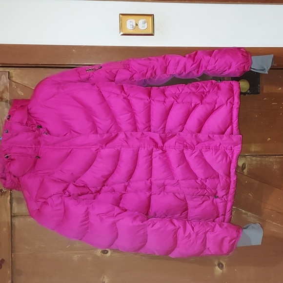 Lands' End Jackets & Blazers - Pink Puffer Coat